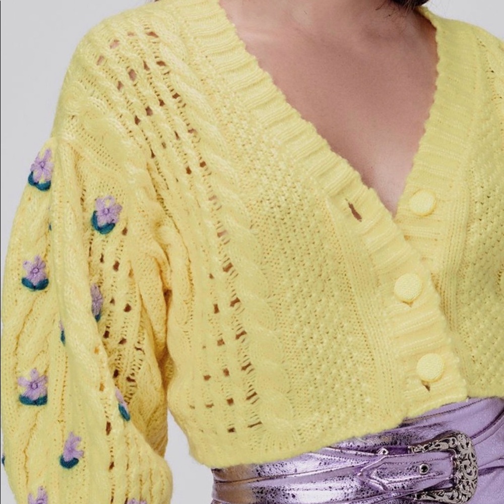 Looking for the love and lemons canary sweater!